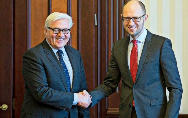 Яценюк сегодня встретится с главой МИД Германии