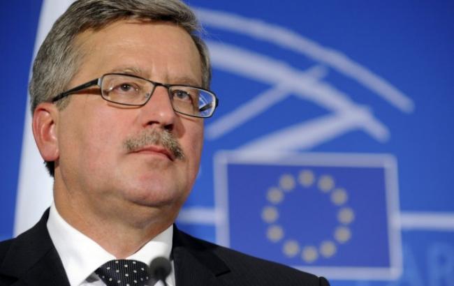 Президент Польши Коморовский впервые выступит в Верховной Раде