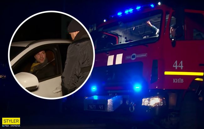 Арестович заблокував пожежну машину: невдало припаркувався