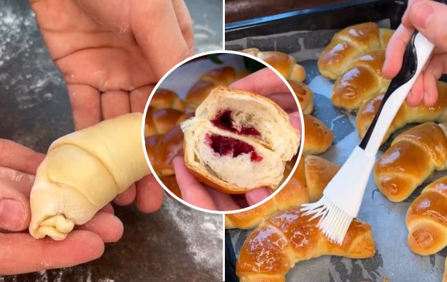 Справжня смакота: найпростіший рецепт пухких булочок із вишнями