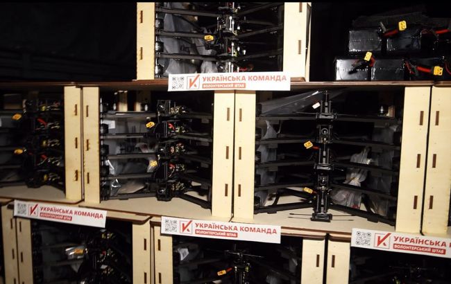 Спецподразделение ГУР "Артан" получило новые FPV-дроны от "Украинской команды" (видео)