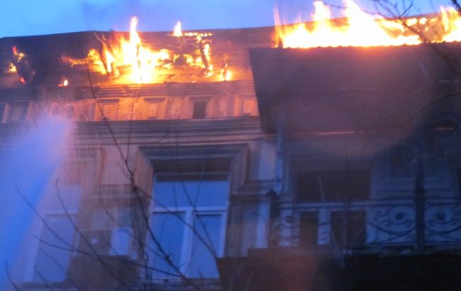В Одессе горела многоэтажка