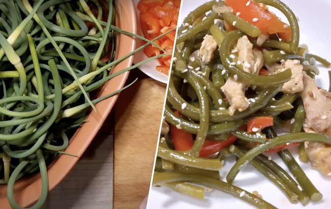 Літня вечеря за 20 хвилин: курка з часниковими стрілками - просто й смачно