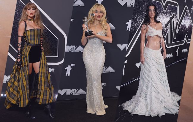 Самые яркие наряды звезд на премии MTV Video Music Awards 2024 (видео)