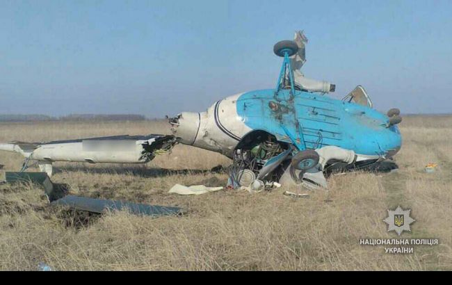 В Полтавской области упал вертолет