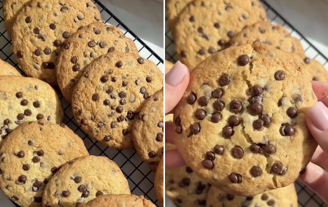 Популярне американське печиво з шоколадом: хрустке зовні та ніжне в середині