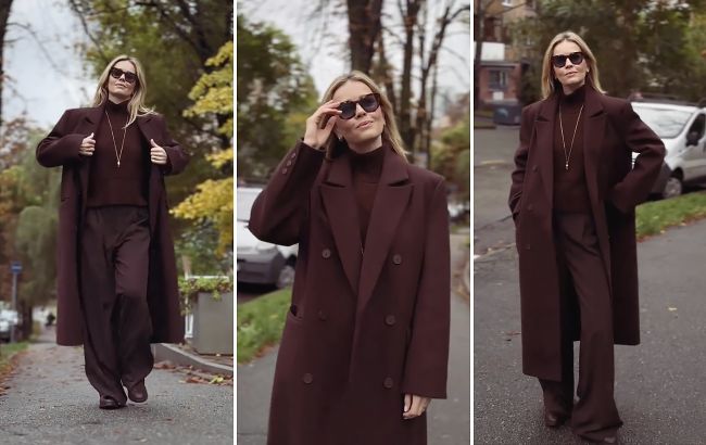 Катерина Кузнєцова показала стильний total look: як носити головний колір 2025 року