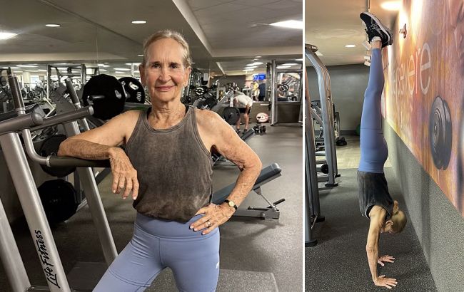 Жінка у 81 рік виконує стійку на руках та підіймає велику вагу: 4 секрети її успіху