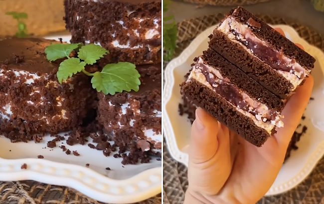 Шоколадне дієтичне тістечко зі смачною начинкою: легкий рецепт