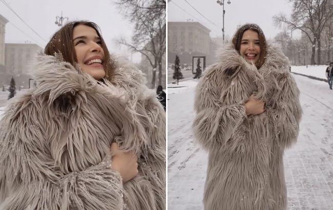 Як носити об&rsquo;ємну шубу з екохутра: зимовий "лук" Ірочки з "Холостяка"