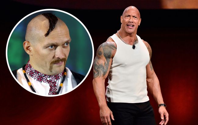 "Не сломай мою челюсть": Двейн Джонсон и Александр Усик встретятся в ринге на съемках фильма