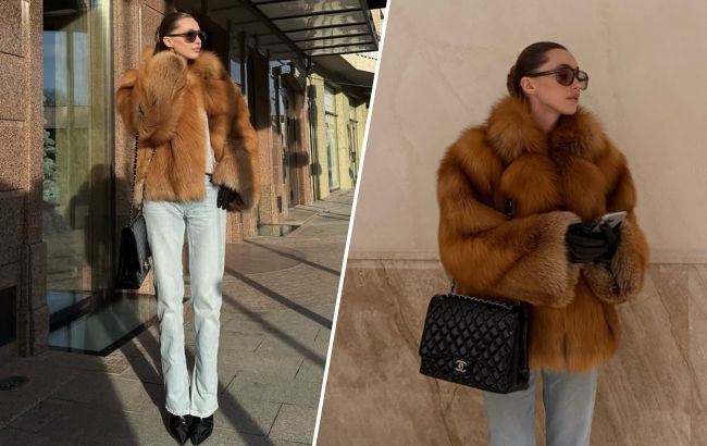 Як носити об&rsquo;ємну шубу і виглядати дорого: приклад від колишньої Тищенка