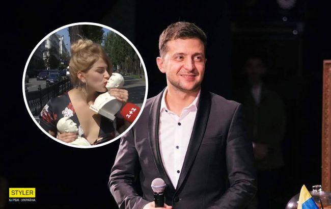 Зеленский в гипсе: фанатка сделала Президенту неожиданный подарок