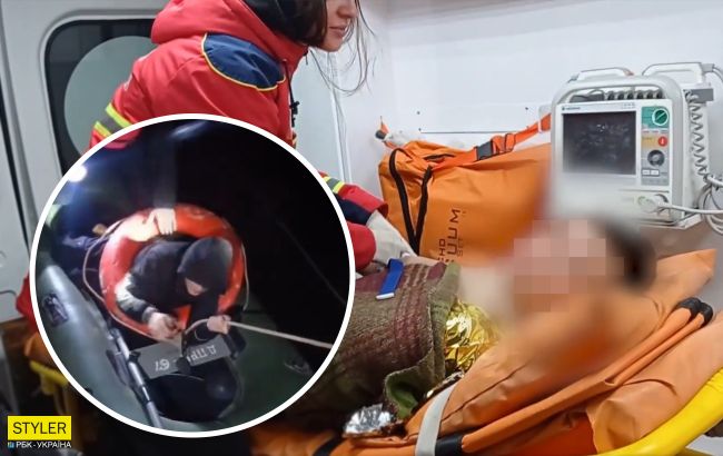 Под Житомиром парень провалился под лед: как его спасали из ледяной воды