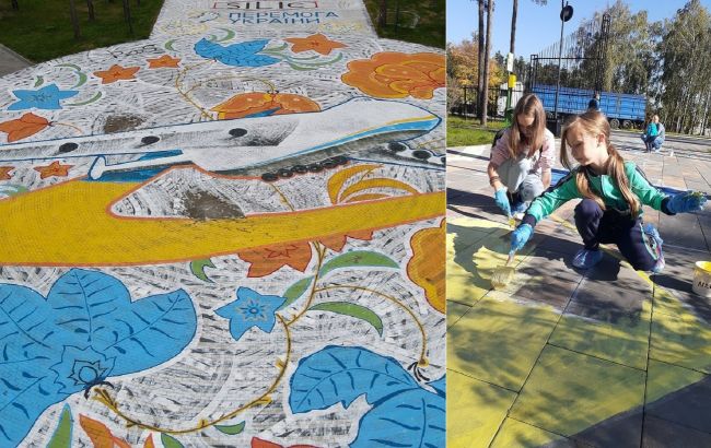 У Гостомелі ожила "Мрія": відео і фото унікального муралу
