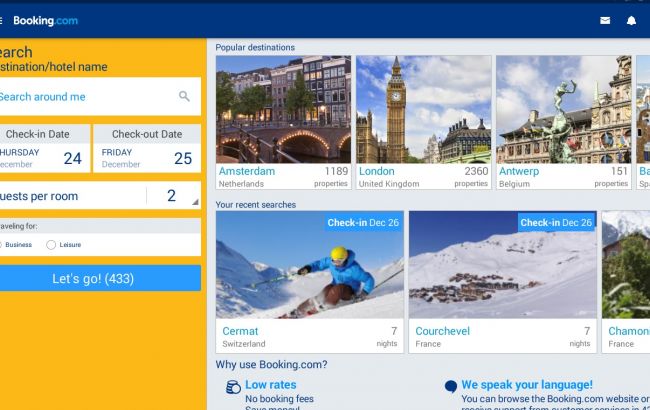 Сайт Booking.com могут заблокировать в Украине за работу в Крыму