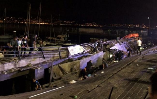 Число постраждалих при обваленні платформи в Іспанії перевищило 310