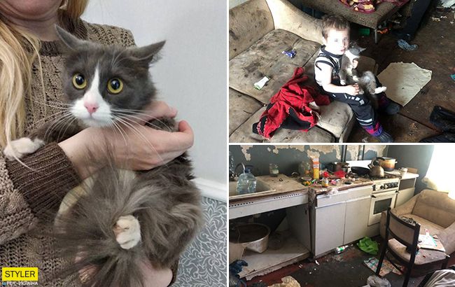 Изъяли даже кота: у 21-летней горе-матери из Черкасс забрали детей (видео)