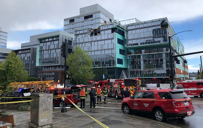 В США упал строительный кран, есть погибшие