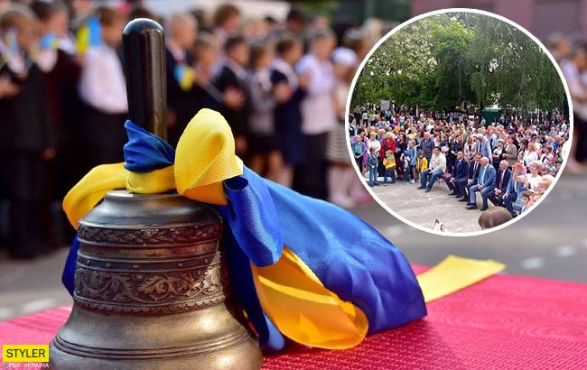 В сети скандал из-за последнего звонка в школе под Житомиром (фотофакт)