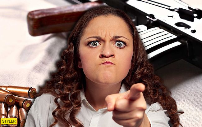 Хотела успокоить детей: в Харькове женщина достала автомат Калашникова