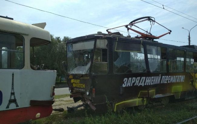 В Харькове столкнулись два трамвая, есть пострадавшие