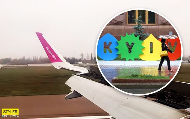 Пілот літака жорстко осоромився при приземленні в Києві (відео)