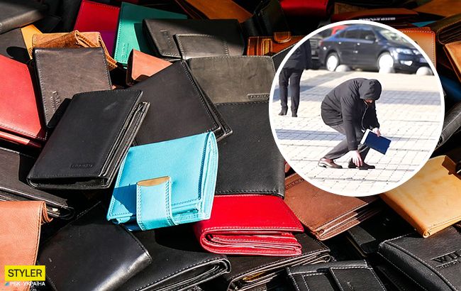 По українських містах розкидали гаманці з грошима і пасткою (відео)