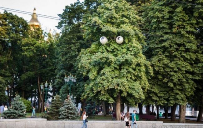 В Харькове на двоих людей упало дерево