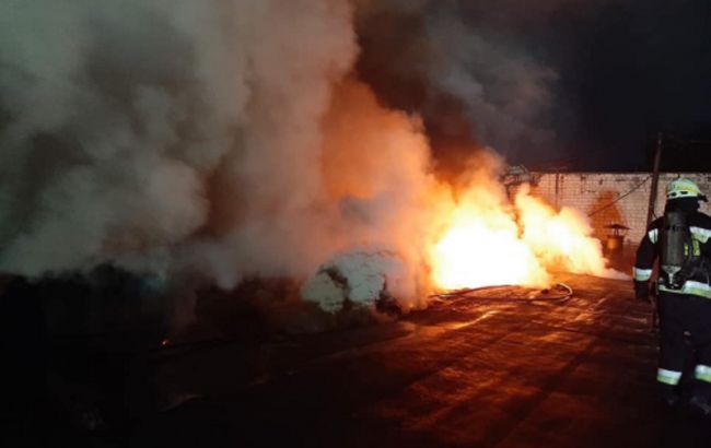 В Днепре горел агрегатный завод