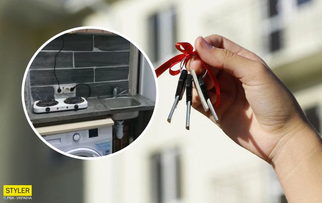 В Киеве продают микроквартиру: унитаз, бойлер и диван - все на 6 кв. м