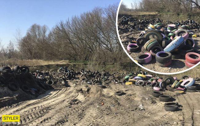 Викидають на смітники і спалюють біля будинків: у Києві провели псевдоутилізацію покришок