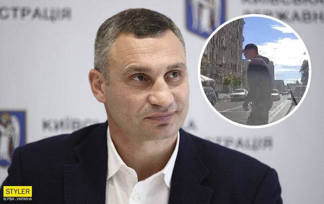 В Киеве заметили "необычный кортеж" Кличко (видео)