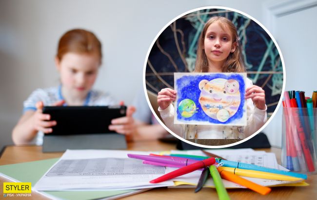 Рисунок 8-летней украинки нанесут на ракету и отправят в космос: как он выглядит