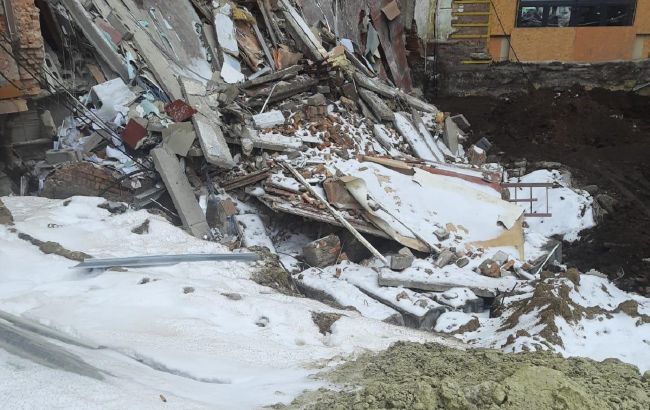 В Харькове обрушилась четырехэтажка