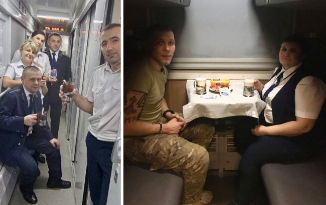 Укрзалізниця показала, як пасажири зустрічали Новий рік в поїздах: "що в підстаканниках не питали"