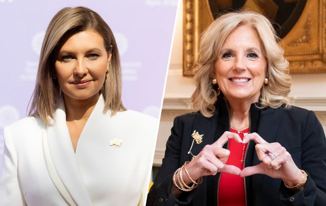 Колоски пшениці і діаманти. Які брошки обирають перші леді України і США (фото)