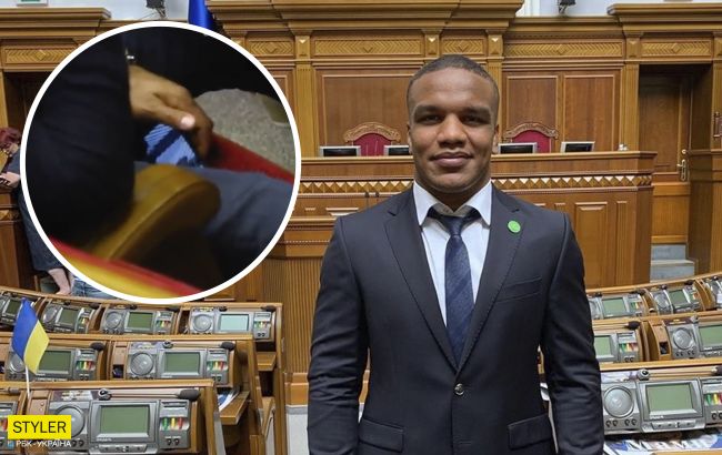 Нардепа Жана Беленюка впіймали за переглядом фільму на засіданні Ради