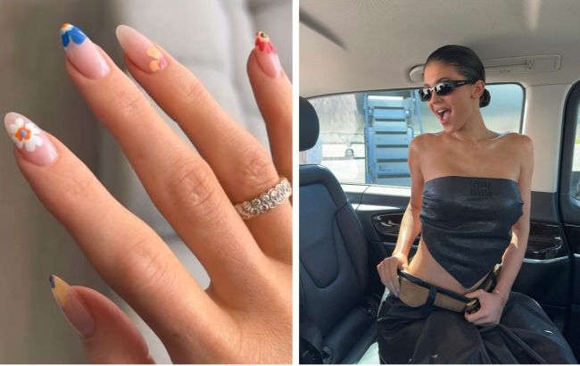 Манікюр як у Кайлі Дженнер. Трендові квіткові ідеї, які зможе повторити кожна