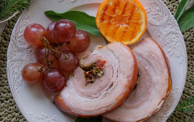 Не буженина: главное блюдо на Пасху - поркета с апельсинами