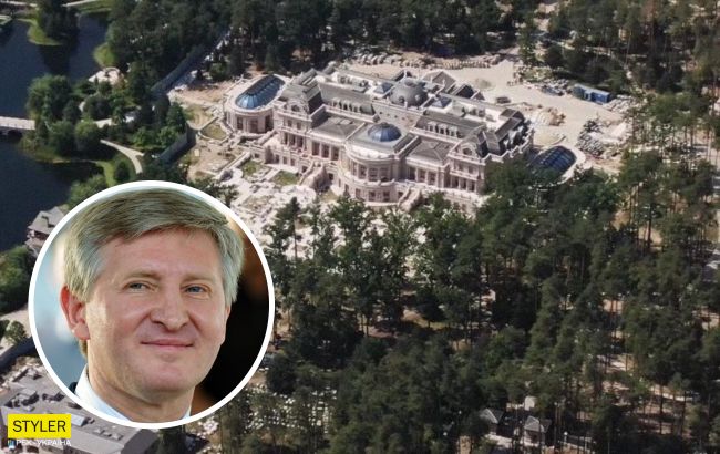 Озеро и фонтаны: роскошный особняк Ахметова под Киевом попал на видео