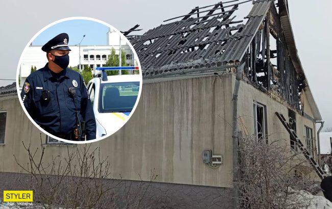 Сгорела даже форма: украинцев просят помочь полицейскому с маленьким ребенком