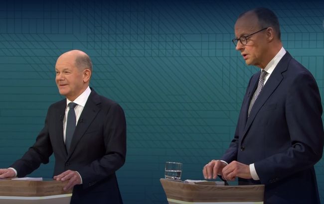 Шольц і Мерц на перших дебатах обговорили економіку, переселенців і допомогу Україні