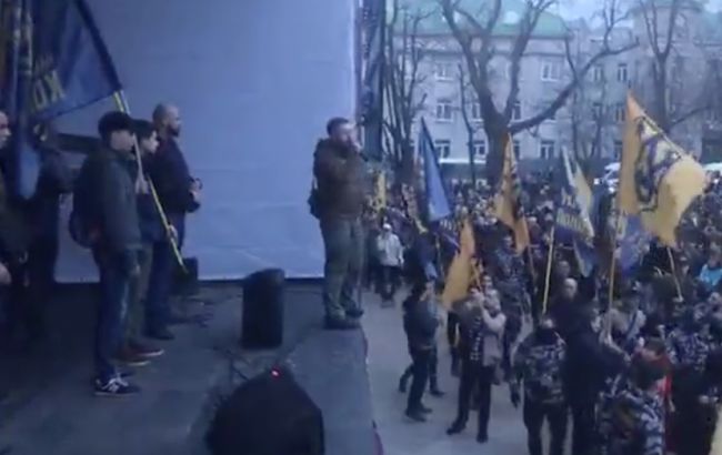 В Черкассах произошли столкновения между Нацкорпусом и правоохранителями