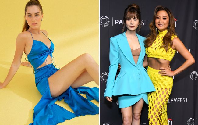 Не можуть без України: героїня "Емілі в Парижі" блиснула красою у сукні українського бренду