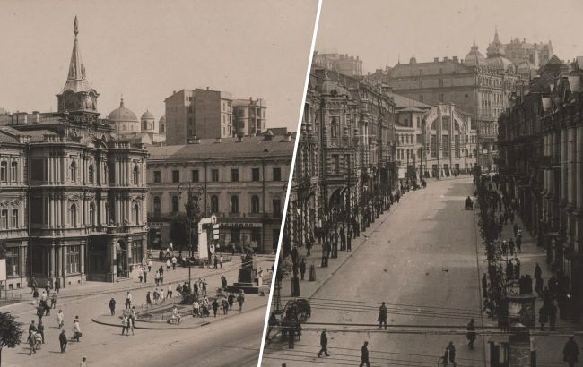 Навсегда утрачена архитектура. Смотрите, как выглядел Крещатик до того, как его взорвали советы