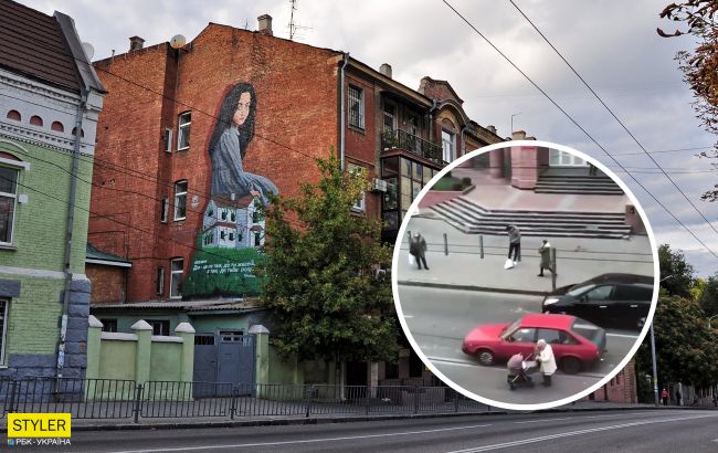 У Дніпрі бабуся вибігла на жваву дорогу з дитячим візком: мережа шокована від вчинку жінки (відео)