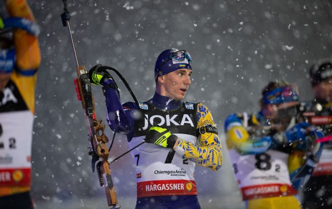 Биатлон. Украинцы остановились вблизи от подиума в мужской эстафете Рупольдинга