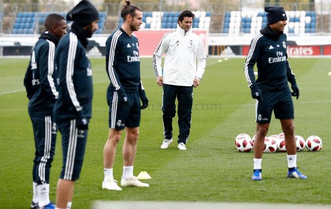 И.о. главного тренера "Реала" Солари провел первую тренировку
