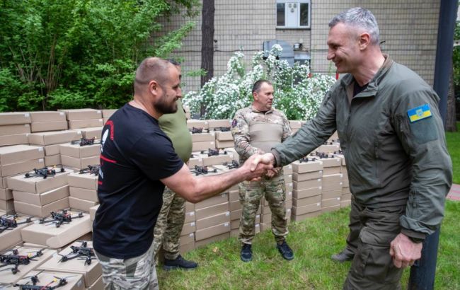 Столична громада передала 72 бригаді велику партію дронів, - Кличко
